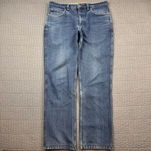 Duluth Trading Ballroom Jeans Men 35x34 (36x33) Blue Relaxed Fit Denim Workwear